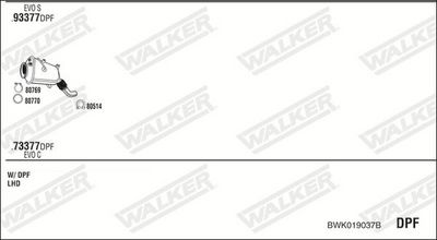 Изпускателна система WALKER BWK019037B