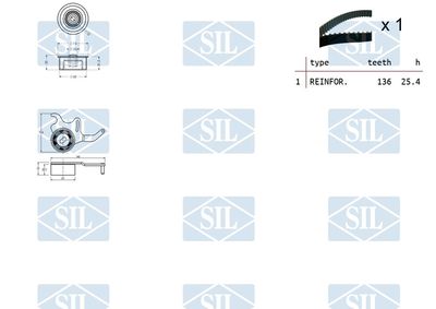 SET CUREA DE DISTRIBUTIE Saleri SIL TK1188 1