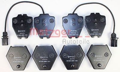 BREMSBELAGSATZ SCHEIBENBREMSE METZGER AUTOTEILE 1170231 1