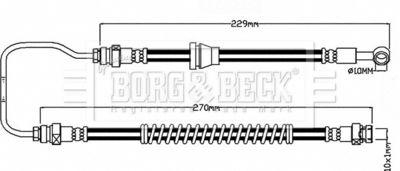 Brake Hose Borg & Beck BBH8194