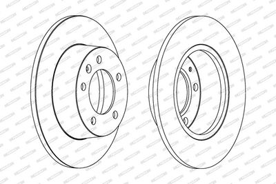 BREMSSCHEIBE FERODO DDF1272C 1