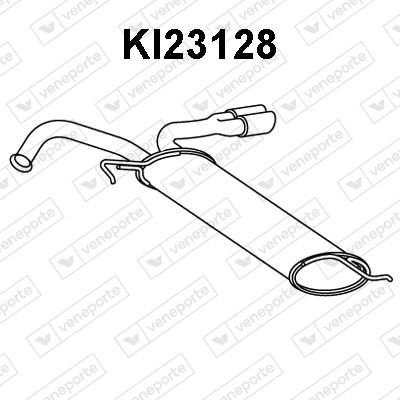Глушитель выхлопных газов конечный VENEPORTE KI23128 для KIA PICANTO