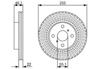 BOSCH 0 986 479 987 Тормозной диск 