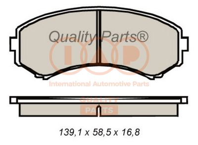 Комплект тормозных колодок, дисковый тормоз IAP QUALITY PARTS 704-11062 для MAZDA E