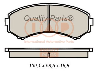 Комплект тормозных колодок, дисковый тормоз IAP QUALITY PARTS 704-11062 для MAZDA E