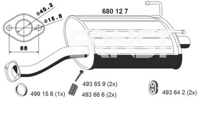 ENDSCHALLDäMPFER ERNST 680127