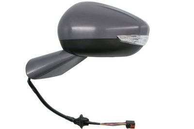 Zijspiegel Links (elektrisch, in reliëf, met verwarming, under-coated, met indicator) past: CITROEN C4 GRAND PICASSO II, C4 SPACETOURER 02.13-