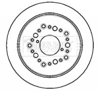 BORG & BECK BBD4992 Тормозные диски  для LEXUS LS (Лексус Лс)