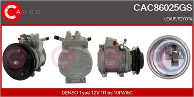 COMPRESOR CLIMATIZARE CASCO CAC86025GS