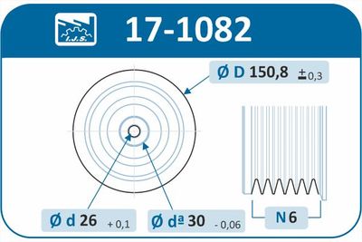 Belt Pulley, crankshaft 17-1082