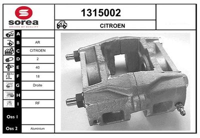 BREMSSATTEL SNRA 1315002