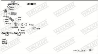 SISTEM DE ESAPAMENT WALKER VWK000357B