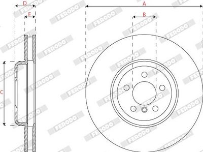 BREMSSCHEIBE FERODO DDF2042RC1 2