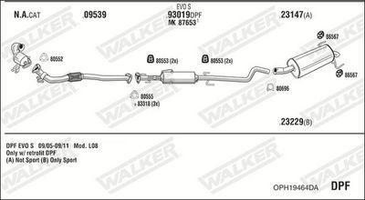 SISTEM DE ESAPAMENT WALKER OPH19464DA