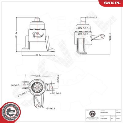 Zavesenie motora ESEN SKV 75SKV488