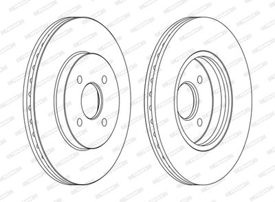 Bromsskiva FERODO DDF1195C