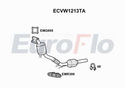 Katalizator EUROFLO 2Q0254501EX