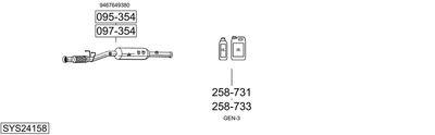 Układ wydechowy BOSAL SYS24158