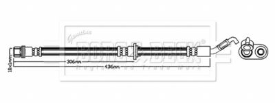 Brake Hose Borg & Beck BBH8882