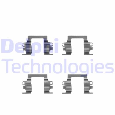 Комплектующие, колодки дискового тормоза DELPHI LX0207 для OPEL FRONTERA