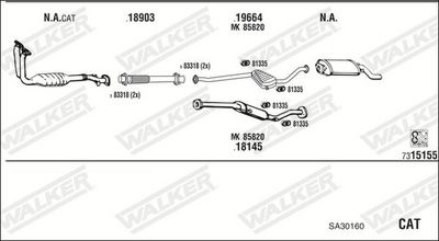 Изпускателна система WALKER SA30160