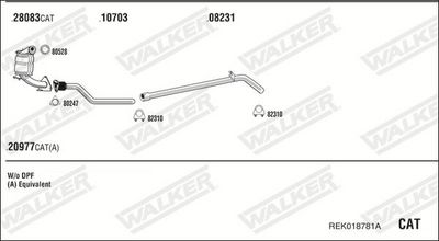 SISTEM DE ESAPAMENT WALKER REK018781A