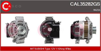 Генератор CASCO CAL35282GS для MAZDA CX-7