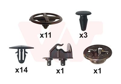 Montageset, motorkap