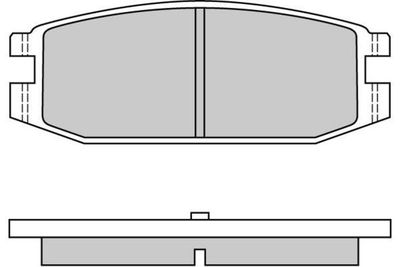Комплект тормозных колодок, дисковый тормоз E.T.F. 12-0331 для MITSUBISHI PAJERO