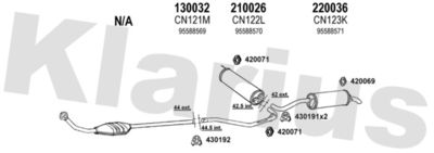 Układ wydechowy KLARIUS 180077E