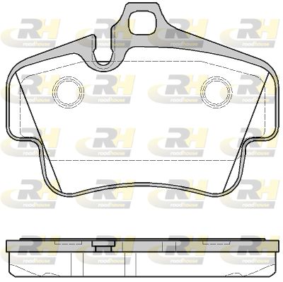 Комплект тормозных колодок, дисковый тормоз ROADHOUSE 2773.30 для PORSCHE CAYMAN
