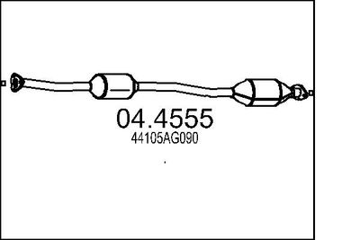 Катализатор MTS 04.4553 для SUBARU LEGACY