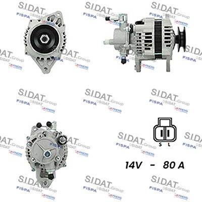 Генератор SIDAT A12HT0648A2 для ISUZU D-MAX