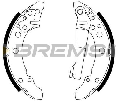 Комплект тормозных колодок BREMSI GF0016 для VW SCIROCCO