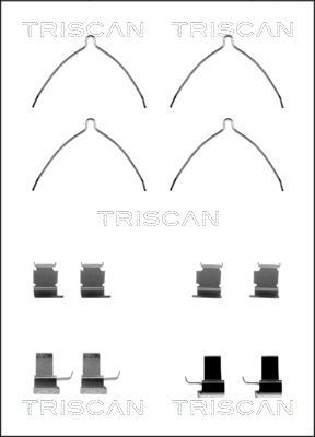 Комплектующие, колодки дискового тормоза TRISCAN 8105 131629 для TOYOTA LITEACE