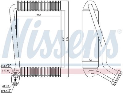 VERDAMPFER KLIMAANLAGE NISSENS 92143 4