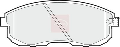 APEC Brake Pad Set, disc brake PAD742