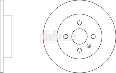 Fahren Brake Disc FBD6136