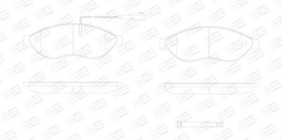 BREMSBELAGSATZ SCHEIBENBREMSE CHAMPION 573260CH 1