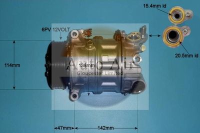 Compressor, air conditioning Auto Air Gloucester 14-2067