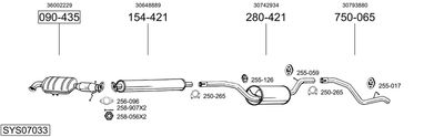 SISTEM DE ESAPAMENT BOSAL SYS07033