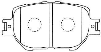 Комплект тормозных колодок, дисковый тормоз FIT FP1070 для TOYOTA PROGRES