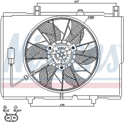 Fan, engine cooling 85489
