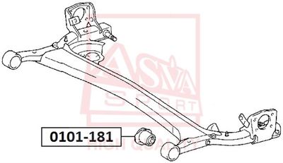 ASVA 0101-181 Сайлентблок рычага  для TOYOTA IST (Тойота Ист)