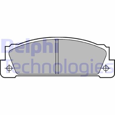 Комплект тормозных колодок, дисковый тормоз DELPHI LP253 для SEAT 132
