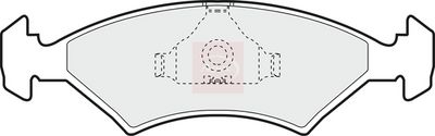 APEC Brake Pad Set, disc brake PAD351