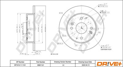 спирачен диск DR!VE+ DP1010.11.1121