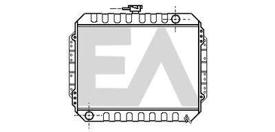 EACLIMA 31R29002 Радиатор охлаждения двигателя  для ISUZU TROOPER (Исузу Троопер)