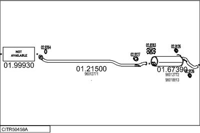Układ wydechowy MTS CITR50458A002244