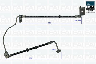 Przewód hamulcowy elastyczny FAI AUTOPARTS FPBH285